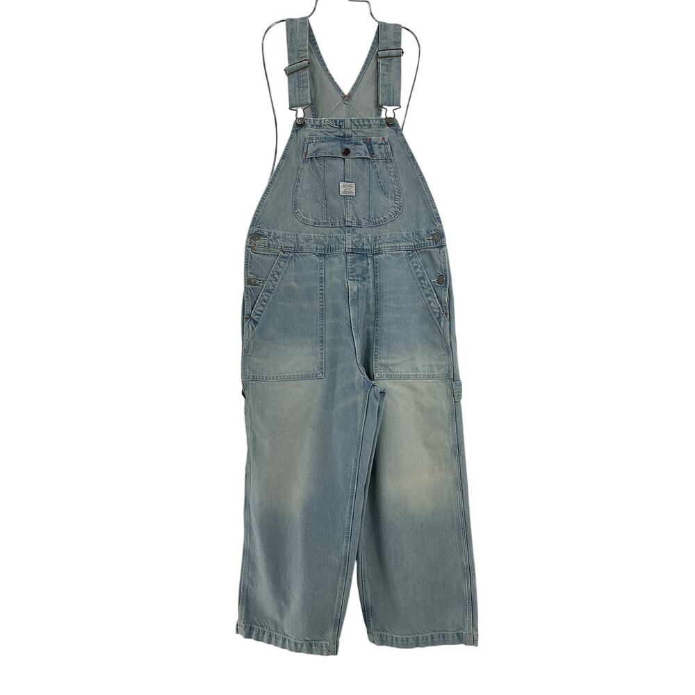 Denimist Relaxed Blue Bib Overalls Size XS - Picture 2 of 4